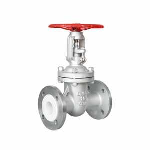 Vanne à boisseau sphérique Z41F46-16 25 PO, haute température, pour eau et huile, revêtue de fluor, avec doublure en acier inoxydable - Product Image 3