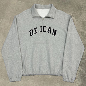 Produttore di Felpe Personalizzate <span class=keywords><strong>con</strong></span> Zip in French Terry 350 Gsm 100% Cotone <span class=keywords><strong>Felpa</strong></span> <span class=keywords><strong>con</strong></span> Zip a Un Quarto <span class=keywords><strong>Felpa</strong></span> <span class=keywords><strong>Polo</strong></span> <span class=keywords><strong>con</strong></span> Mezza Zip - Product Image 2