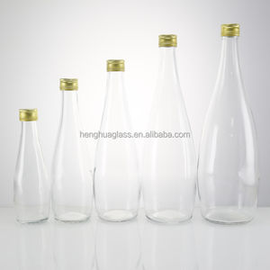 Botellas de Vidrio para Agua Mineral, Soda o Refrescos, Forma de Lágrima, 200ml, 330ml, 500ml, 750ml, con Tapa de Rosca de Aluminio, <span class=keywords><strong>Precio</strong></span> de Fábrica - Product Image 2