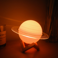 Lampe solaire Saturn la deuxième planète, croisement de clignotants, avec des 000 anneaux, veilleuse uniques, nouveau système solaire