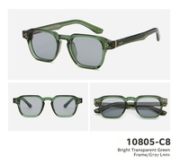 Lunettes de soleil de luxe à protection optimale, forme polygonale irrégulière, style rétro carré simple, UV400, pour l'extérieur et les vacances, unisexe, collection 2026