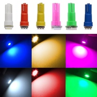 Ampoule LED T5 1SMD 5050, lumières intérieures de voiture, indicateur de réchauffement du tableau de bord, lampe dôme pour Instrument automatique, vente en gros