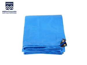 Rollo de Lona de Polietileno Tejido Doble <span class=keywords><strong>Azul</strong></span> Impermeable al por Mayor <span class=keywords><strong>para</strong></span> Almacenamiento Exterior y Refugio - Product Image 1