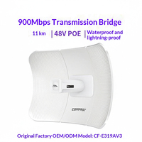 Comfast CF-E319AV3 - Puente Inalámbrico para Exteriores, Largo Alcance, 5.8G Gigabit, 900Mbps, Punto de Acceso, Router CPE, Repetidor Wifi