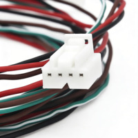 Arnés de Cableado Automotriz Personalizado, Conductor de Cobre Flexible, PTFE de 2.2mm, Conectores de 4 Pines Macho/Hembra, Longitud de 500mm, IATF 16949