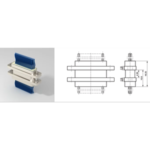 Connettore a 15 Core J30J con presa diritta componente elettronico in alluminio aggraffato - Product Image 4