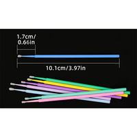 Consommables Différentes Tailles Durable Smear Mini Résine Baguette Brosse Micro Microbrush Applicateur Lash Outil Matériel Dentaire