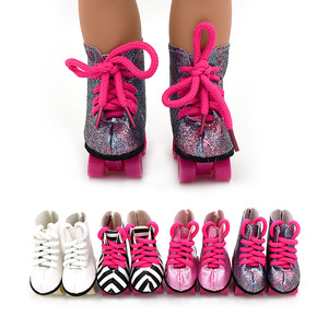 Best Selling 18 Inch Girl <strong>Doll</strong> with Gnome Boots Shoes and <strong>Roller</strong> <strong>Skates</strong> Educational Model Toy New Arrival Wholesale