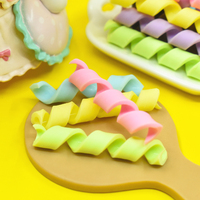 Vente chaude arc-en-ciel couleur polymère argile bonbons torsion cannes pour bricolage à la main matériel gâteau décoration