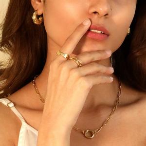 Nuevo Collar de Acero Inoxidable con Colgante Chapado en Oro de 18K PVD, Joyería de Moda Resistente al Agua y al Deslustre, Personalizable para Mujer - Product Image 5