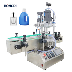 Machine de bouchage semi-automatique électrique motorisée pour bouteilles en plastique 2000BPH Diamètre max. 100mm Garantie 1 an Boissons et produits chimiques - Product Image 1