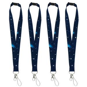 Wholesale Best Selling High Quality Full-Color Printing Custom logo <b>Polyester</b> Neck <b>Lanyard</b> with Card Badge Holder - Product Image 1