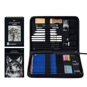 Tekenset Schetsset Pro Art Supplies met 3-kleuren schetsboek voor kunstenaars en volwassenen - Product Image 2