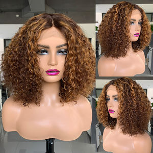 Perruques Moins Chères Cheveux Vierge Couleur Piano pour Femmes Noires Gros Ombré Miel Brésilien 100% Cheveux Humains Perruques Lace Front HD - Product Image 2