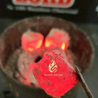 Charbon de bambou anglais Lord, longue durée de combustion, sans odeur, sans goût, pour chicha