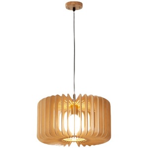 โคมไฟห้อยเพดานสไตล์ญี่ปุ่นแบบมินิมอลทันสมัย โคมไฟข้างเตียงในห้องนอนดีไซน์สร้างสรรค์ พร้อมฐานไม้ สำหรับบ้านพัก โรงแรม บาร์ โต๊ะอาหาร - Product Image 5