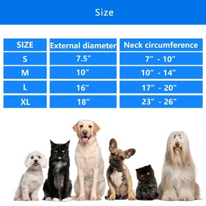 High Quality Custom Inflatable Pet Donut Collar Soft Dog Cone Alternative After Surgery Dog Cones for Small Medium <b>Large</b> Dogs - Product Image 2