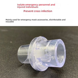 Máscara respirador de silicona <span class=keywords><strong>para</strong></span> RCP, válvula unidireccional, Ayuda de Emergencia, herramienta salvavidas, Reanimación cardiopulmonar, producto de ciencia médica - Product Image 6