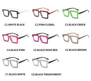 <span class=keywords><strong>2025</strong></span> 캔디 컬러 Tr90 안티 블루 라이트 여성의 광학 안경 렌즈 대형 패션 안경 프레임 맞춤형 안경 - Product Image 6