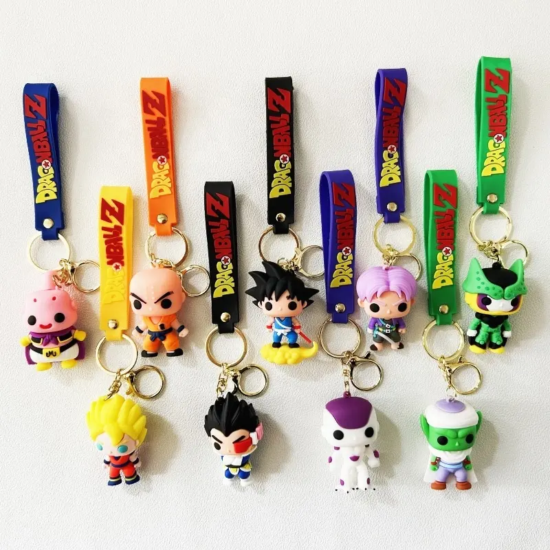 Figures de dessin animé DBZ dragoned a ball z PVC porte-clés voiture sac à dos porte-clés pendentif bijoux cadeaux