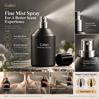 Flacons de parfum fantaisie 100 ml, flacons en verre noir personnalisés 50 ml, flacons de parfum vides 30 ml, flacons de parfum de luxe, marque privée OEM.