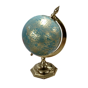 Nouveau Design 2026 Globe Terrestre Classique en Laiton Écologique pour la Maison et le Bureau Vente Directe d'Usine Artisanat Indien de Haute Qualité - Product Image 2