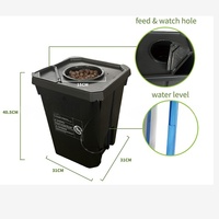 Kit de culture hydroponique RDWC personnalisable à 6 pots en plastique noir, seau hollandais, 7 gallons/27L, fournitures pour serre et jardin intérieur