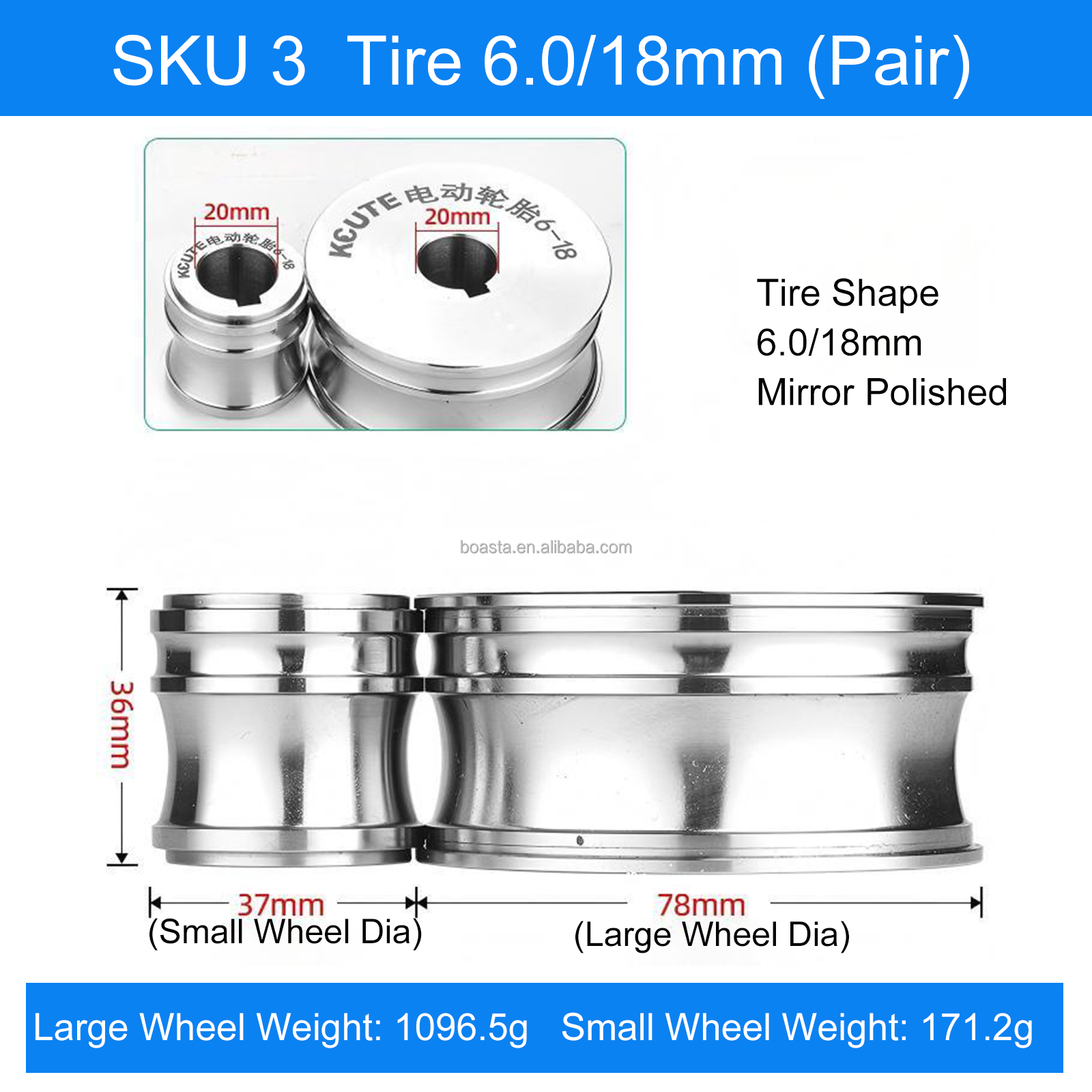 3. Forma del pneumatico 6,0-18,0 mm (Coppia)