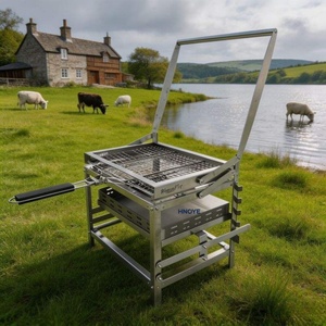 Parrilla <span class=keywords><strong>Argentina</strong></span> Estilo Santa María, Altura Ajustable, Acero Inoxidable, Parrilla Gaucho - Product Image 6