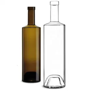 Botella de vino de vidrio borosilicato, venta directa de fábrica, precio barato