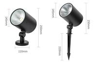 Spot LED d'extérieur réglable 3W 15W 20W Spot de jardin mural IP65 Spot pour hôtel villa cour
