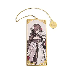 Custom Printing Lovely Free Style Anime Cosplay Figure Bookmark For Beading