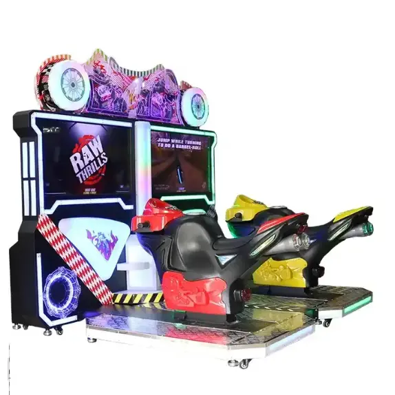 3d Video Motor Racesimulator 2-Speler Muntautomaat Arcade Machine Elektronisch Amusement Te Koop