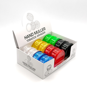 Molino de Hierbas Clásico de Plástico Barato, Molinillo Manual de Hierbas de 3 Piezas, Logotipo Personalizado, Accesorios para Fumar - Product Image 6