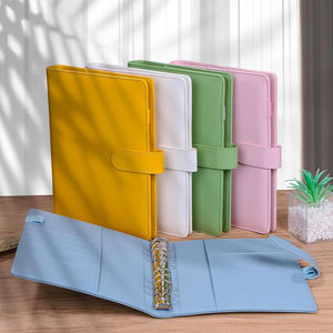 Пользовательский полиуретановый планировщик A5 повестка дня 6 кольцевых денег, конверт для экономии 100, чехол для ноутбука - Product Image 6