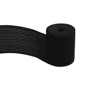 Bande élastique respirante en soie de poisson noire de haute qualité de 10 cm pour ceintures - Product Image 2