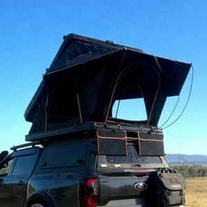 Tente de toit de voiture à coque rigide, légère, imperméable, résistante aux UV, en toile, pour 4 personnes, tente de toit de voiture à coque rigide pour le camping - Product Image 1