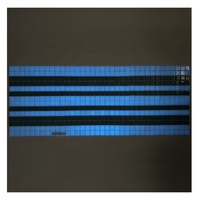 Tuiles de mosaïque en verre émaillé brillant, luminescentes dans le noir, bleues, personnalisées, avec des bords lumineux pour piscine