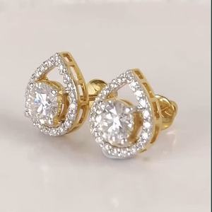 Boucles d'oreilles de luxe en forme de flocon de neige à dents de <span class=keywords><strong>scie</strong></span> plaquées rhodium en argent <span class=keywords><strong>sterling</strong></span> 925 - Product Image 5