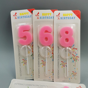 Vente chaude Party Home <span class=keywords><strong>gâteau</strong></span> <span class=keywords><strong>d</strong></span>'<span class=keywords><strong>anniversaire</strong></span> feu <span class=keywords><strong>d</strong></span>'artifice numéro bougies en gros 0-9 bougie de <span class=keywords><strong>gâteau</strong></span> de cire - Product Image 5