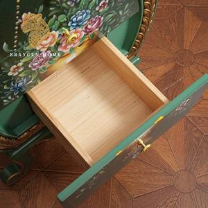 Muebles de estilo Rural francés, armario con cajones, armario pintado a mano de madera maciza para sala de estar, dormitorio, cómoda de lujo - Product Image 2