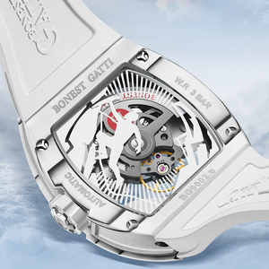 Montre mécanique automatique squelette de luxe Bonest Gatti, 20 rubis, cadran <span class=keywords><strong>lumineux</strong></span> pour homme, étanche, style alpinisme - Product Image 5
