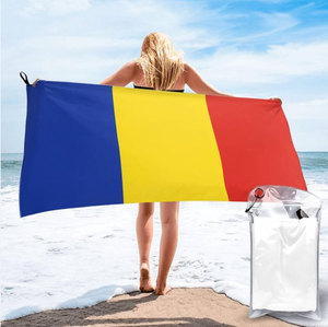 Bồ Đào Nha Cờ Sợi Nhỏ Tắm Và Bãi Biển Khăn Màu Nước Thiết Kế Nhanh Chóng Khô Thấm Chăn Cát Miễn Phí - Product Image 5