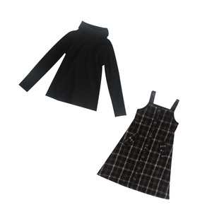 Nouveaux produits : Robe à bretelles rayée pour filles, modèle scolaire, achat direct de Chine - Product Image 1