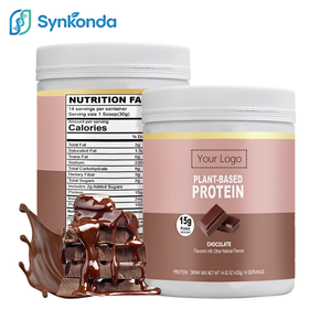 Proteine Vegetali in Polvere OEM al Gusto Cioccolato per Nutrizione Sportiva, Recupero Muscolare Post-Allenamento, Frullati e Smoothie, Confezione Personalizzata - Product Image 1