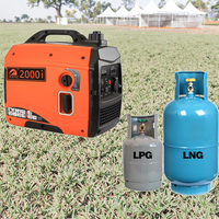 Générateur Inverter Portable à Double Carburant 5000W 6000W à Démarrage à Distance et Faible Bruit pour Livraison à Domicile, Maison, Camping, Camping-car et Alimentation de Secours
