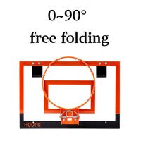 Ring Basket Mini Indoor Heavy Duty, Set Pro yang Dipasang di Atas Pintu dengan Ring Aksi Pegas & Papan Belakang PC untuk Dewasa, Rumah, Kantor, dan Gym