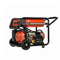 Générateur d'essence à démarrage électrique BISON CHINA 5kw BS6500 certifié CE/Euro V/RoHS/EPA 110V/220V 50/60Hz AC, 1 cylindre, refroidissement par air