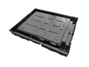 Plateau antistatique ESD en PS, conteneur en plastique recyclable pour l'électronique, les appareils optiques, l'emballage de circuits imprimés - Product Image 6