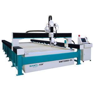 Machine de <span class=keywords><strong>d</strong></span>écoupe à <span class=keywords><strong>jet</strong></span> <span class=keywords><strong>d</strong></span>'<span class=keywords><strong>eau</strong></span> abrasif haute pression avec capteur de hauteur <span class=keywords><strong>laser</strong></span> 5 axes WMT 300 2060 avec pompe à entraînement direct servo - Product Image 1